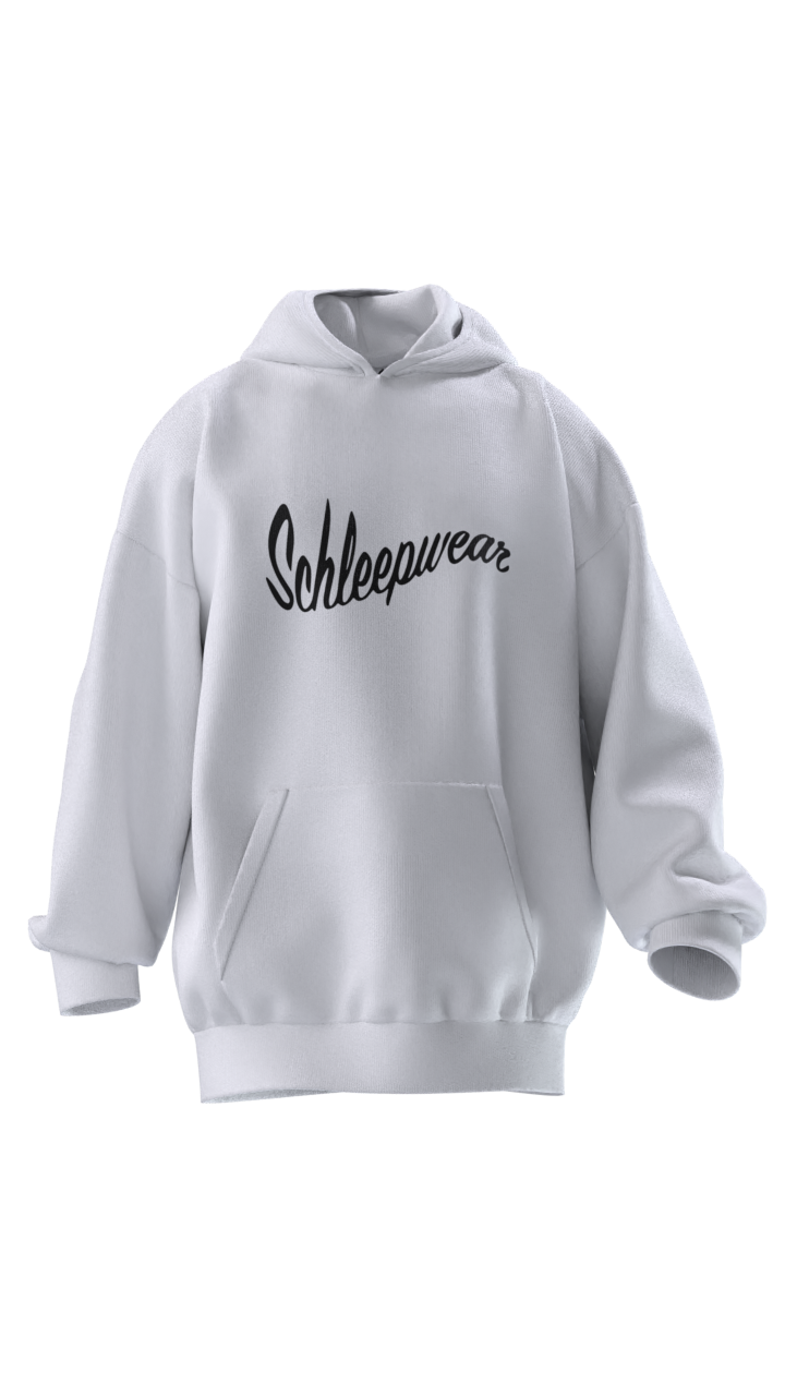 White Script Hoodie