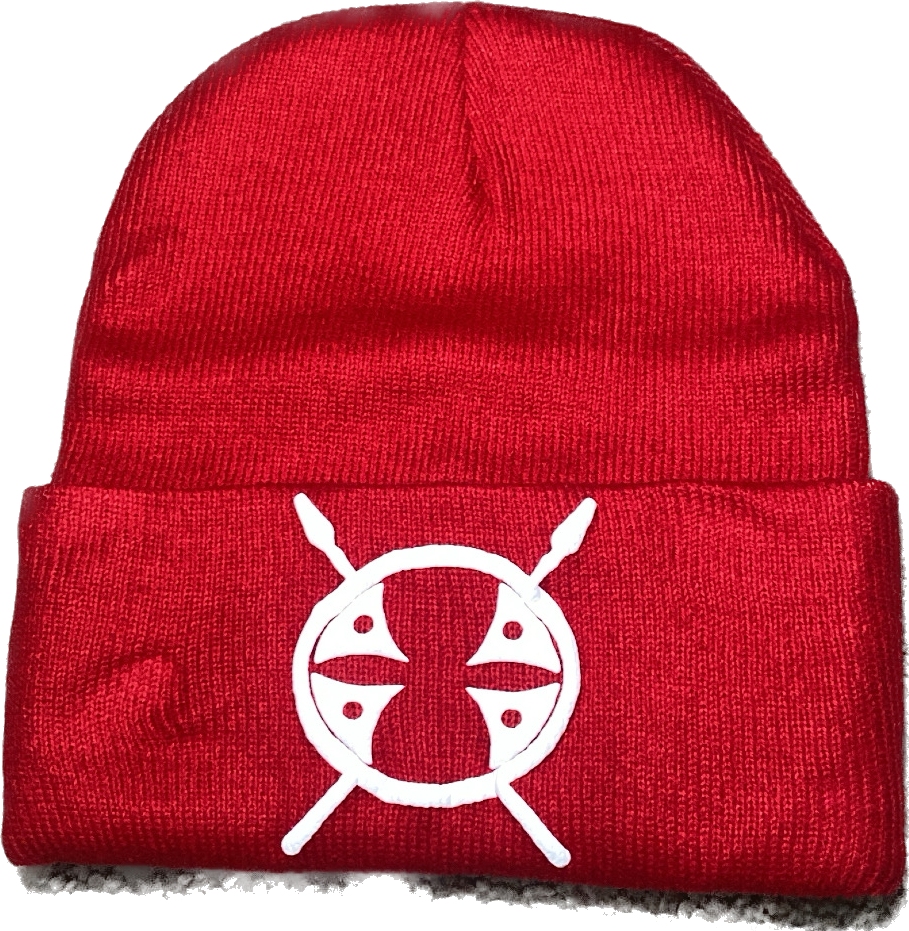 Red Schleepwear logo beanie.