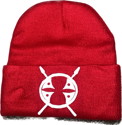 Red Schleepwear logo beanie.